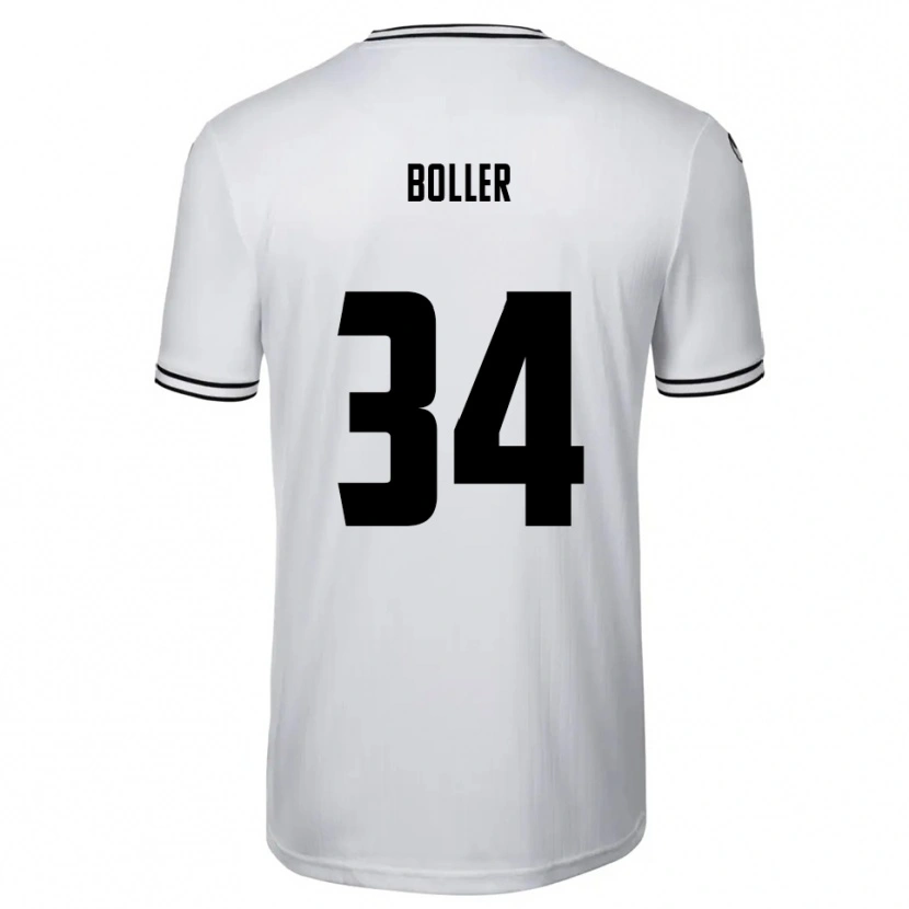 Danxen Kinder Jan Boller #34 Weiß Schwarz Heimtrikot Trikot 2025/26 T-Shirt
