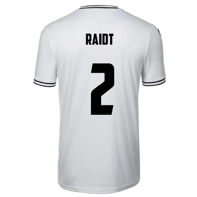 Danxen Kinder Bodie Raidt #2 Weiß Schwarz Heimtrikot Trikot 2025/26 T-Shirt
