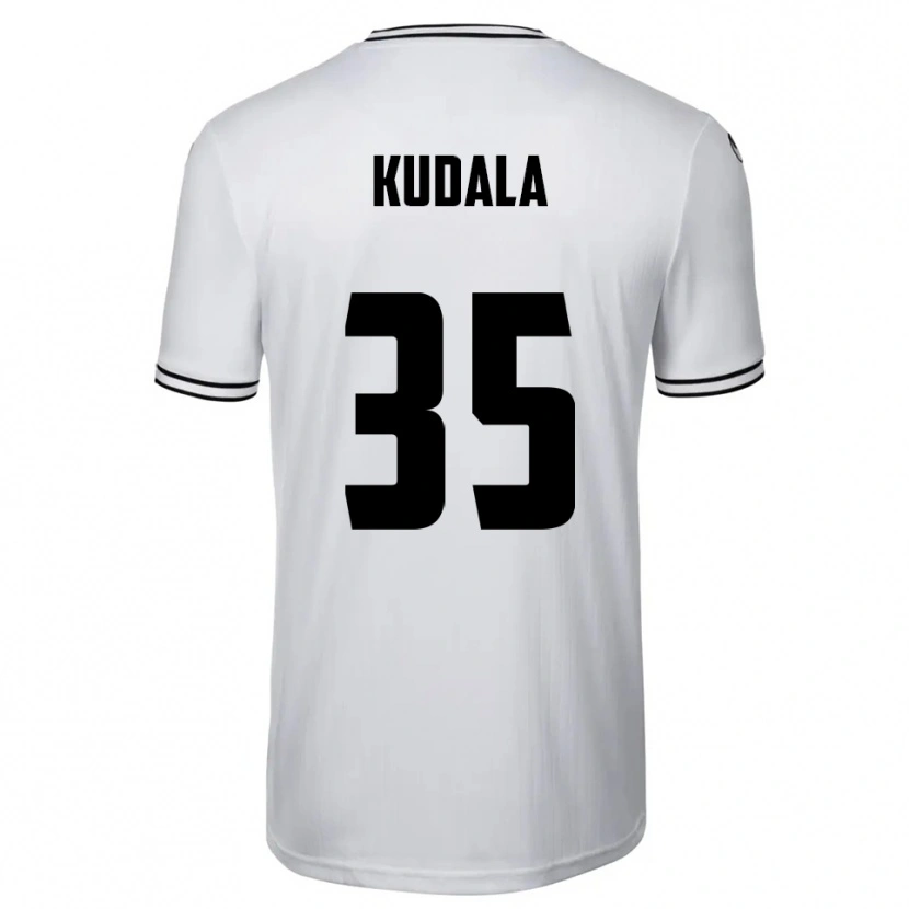 Danxen Kinder Julian Kudala #35 Weiß Schwarz Heimtrikot Trikot 2025/26 T-Shirt