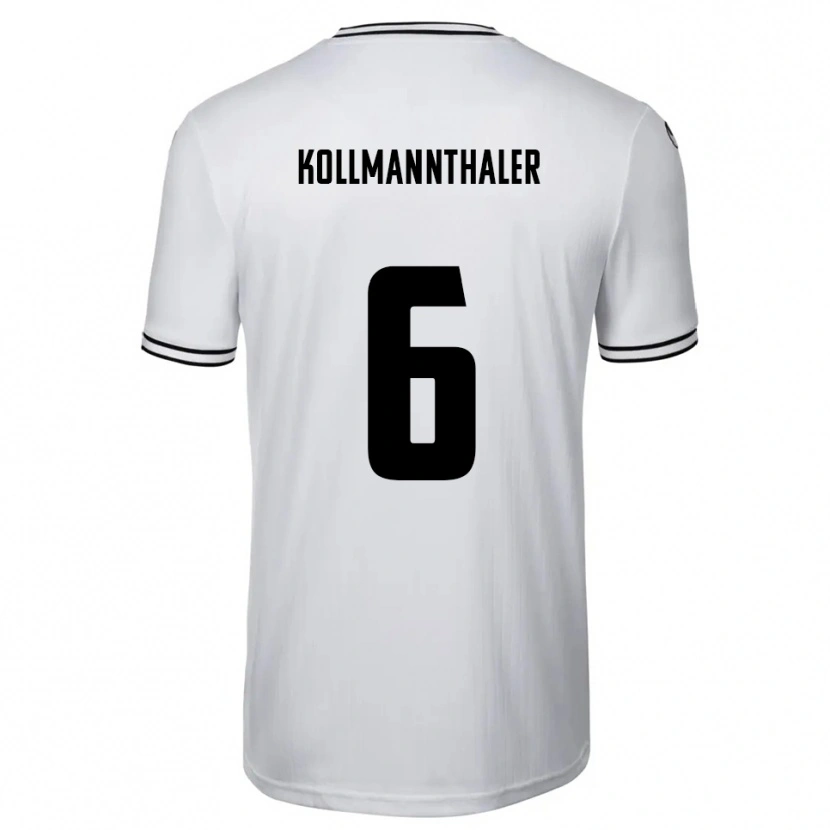 Danxen Kinder Elischa Kollmannthaler #6 Weiß Schwarz Heimtrikot Trikot 2025/26 T-Shirt