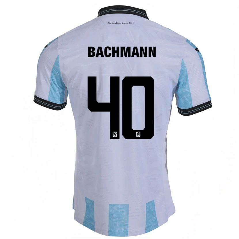 Danxen Kinder Paul Bachmann #40 Weiß Himmelblau Heimtrikot Trikot 2025/26 T-Shirt