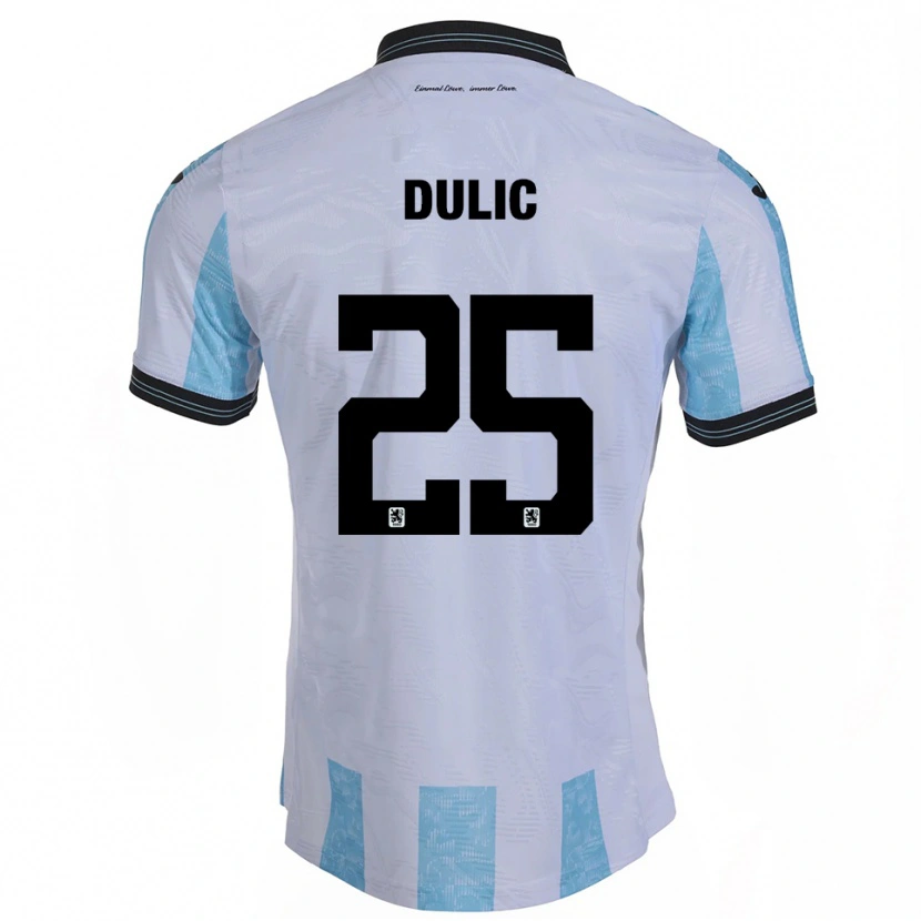 Danxen Kinder Sean Dulic #25 Weiß Himmelblau Heimtrikot Trikot 2025/26 T-Shirt