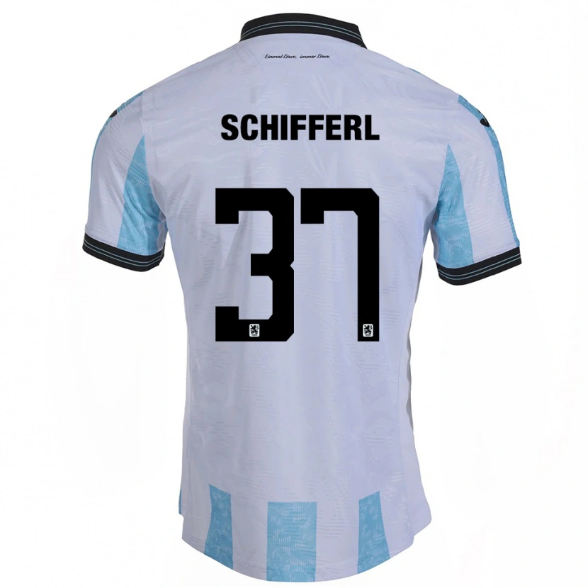 Danxen Kinder Raphael Schifferl #37 Weiß Himmelblau Heimtrikot Trikot 2025/26 T-Shirt