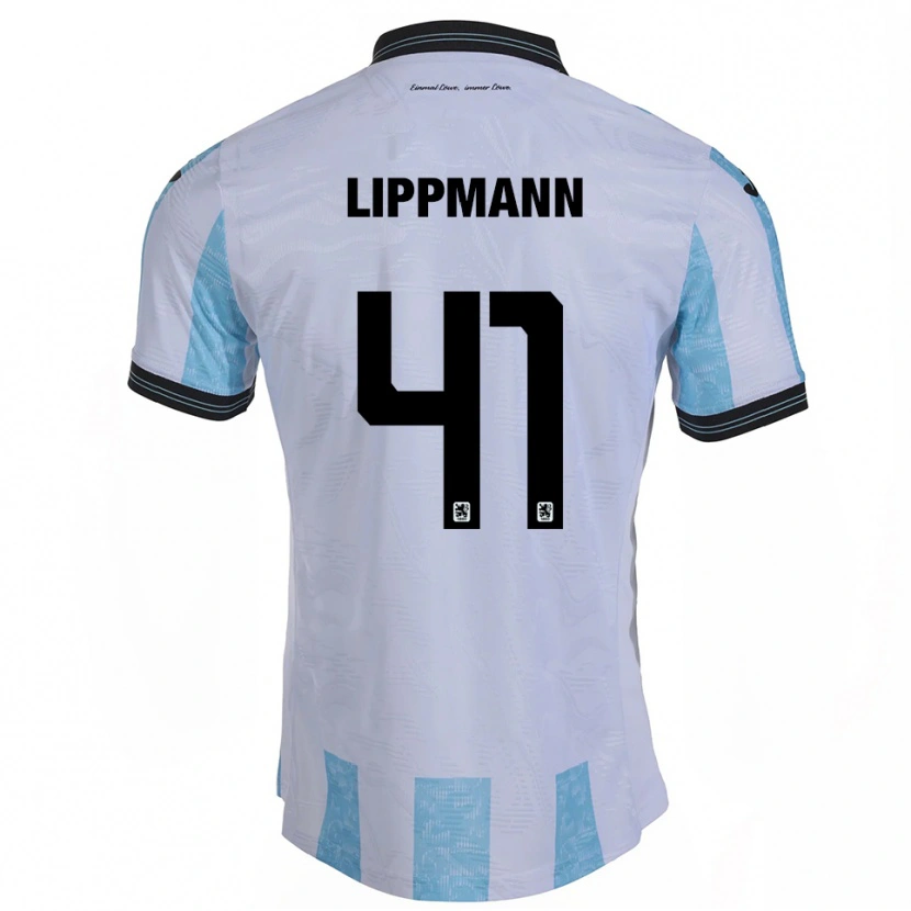 Danxen Kinder Clemens Lippmann #41 Weiß Himmelblau Heimtrikot Trikot 2025/26 T-Shirt
