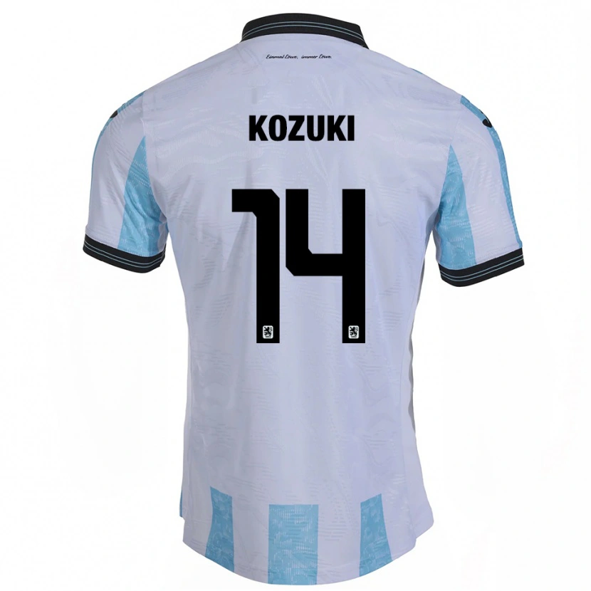 Danxen Kinder Soichiro Kozuki #14 Weiß Himmelblau Heimtrikot Trikot 2025/26 T-Shirt