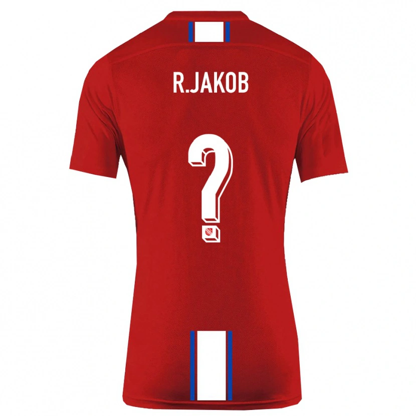 Danxen Kinder Rosan Jakob #0 Rot Weiß Heimtrikot Trikot 2025/26 T-Shirt
