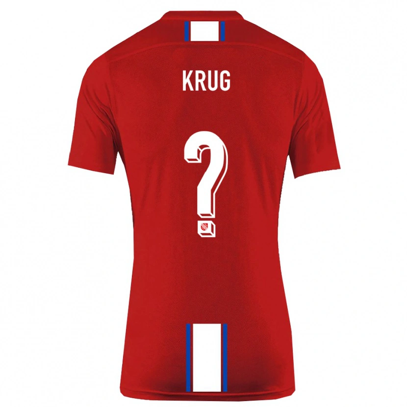 Danxen Kinder Jannis Krug #0 Rot Weiß Heimtrikot Trikot 2025/26 T-Shirt