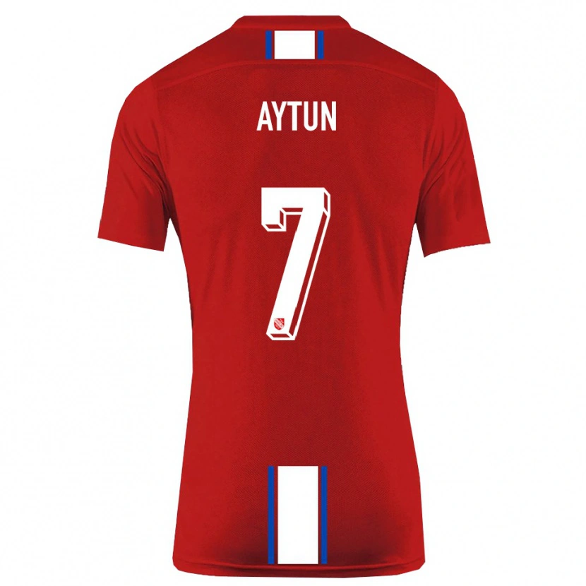 Danxen Kinder Emre Aytun #7 Rot Weiß Heimtrikot Trikot 2025/26 T-Shirt