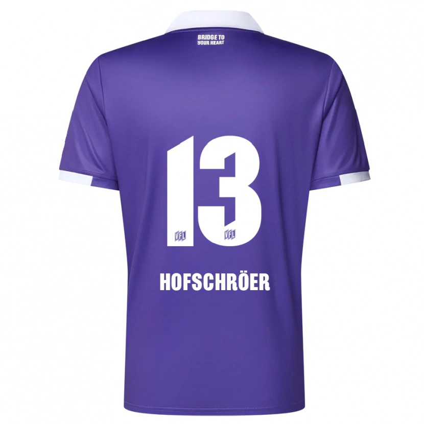 Danxen Kinder Joris Hofschröer #13 Lila Weiß Heimtrikot Trikot 2025/26 T-Shirt