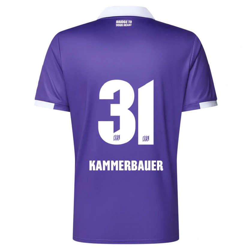 Danxen Kinder Patrick Kammerbauer #31 Lila Weiß Heimtrikot Trikot 2025/26 T-Shirt