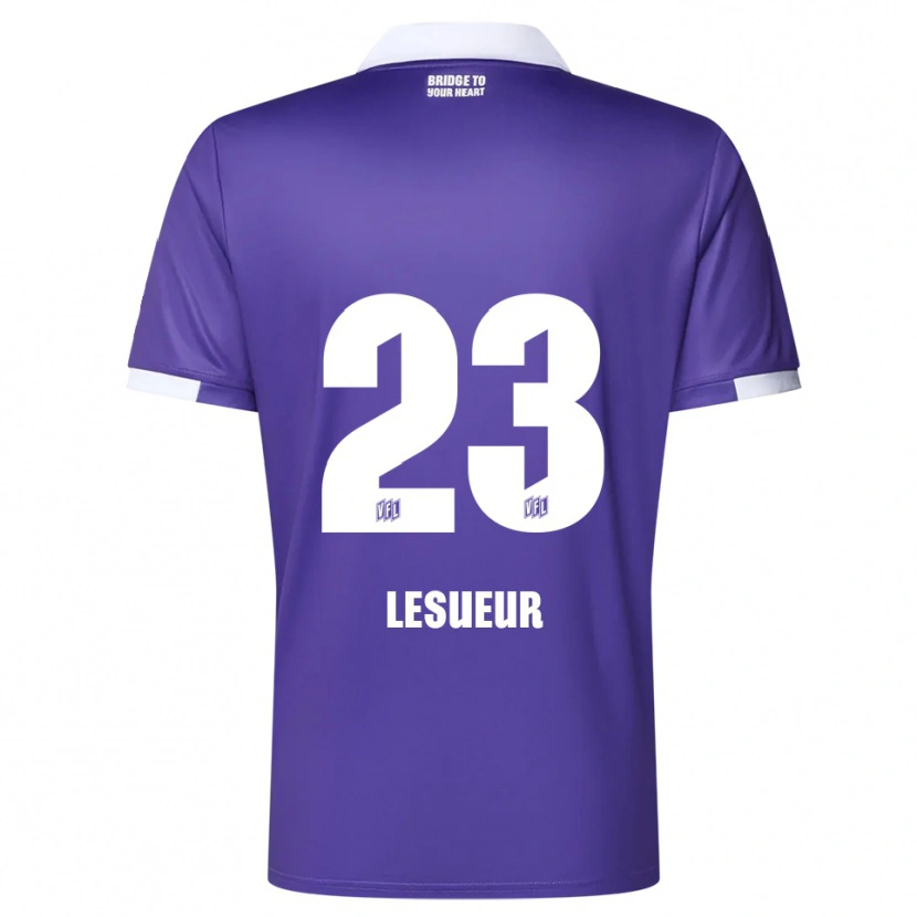 Danxen Kinder Tony Lesueur #23 Lila Weiß Heimtrikot Trikot 2025/26 T-Shirt