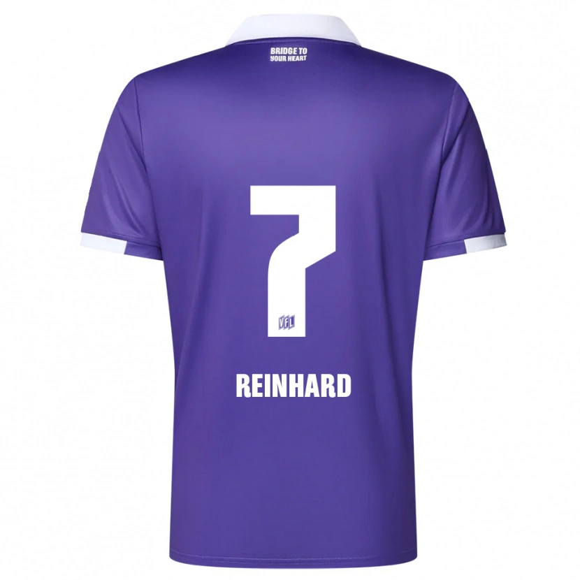 Danxen Kinder Taro Reinhard #7 Lila Weiß Heimtrikot Trikot 2025/26 T-Shirt