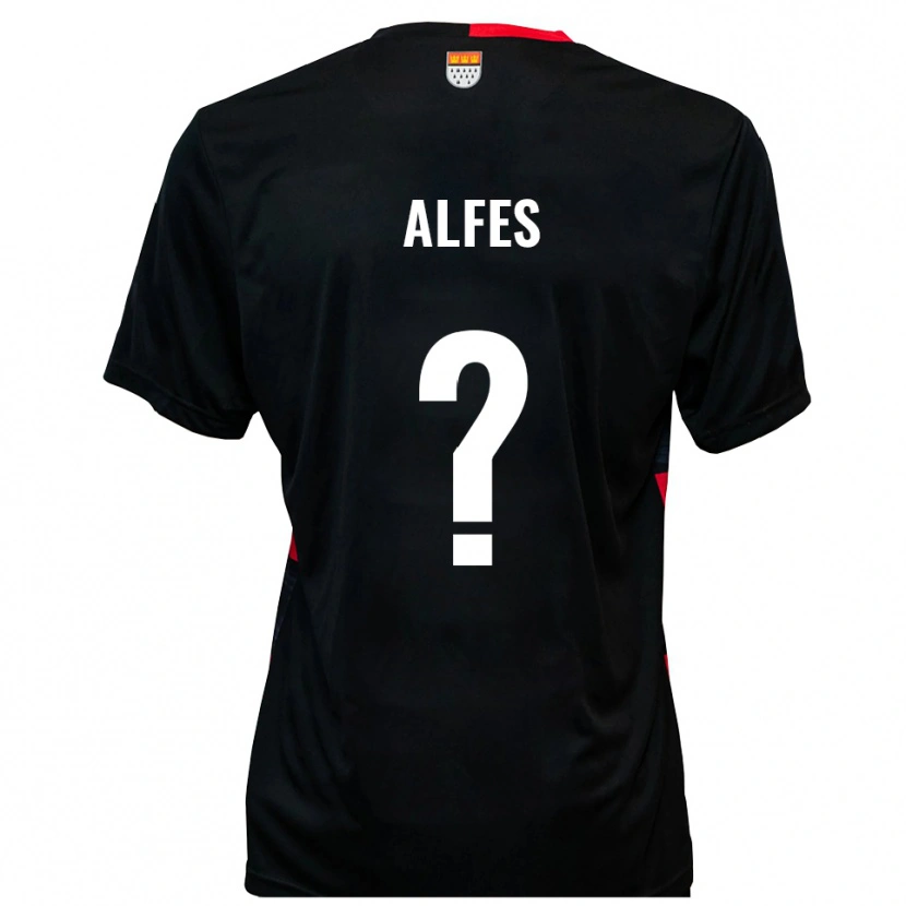 Danxen Kinder Claire Alfes #0 Schwarz Rot Heimtrikot Trikot 2025/26 T-Shirt