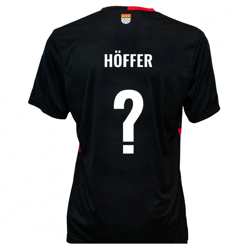 Danxen Kinder Chantal Höffer #0 Schwarz Rot Heimtrikot Trikot 2025/26 T-Shirt