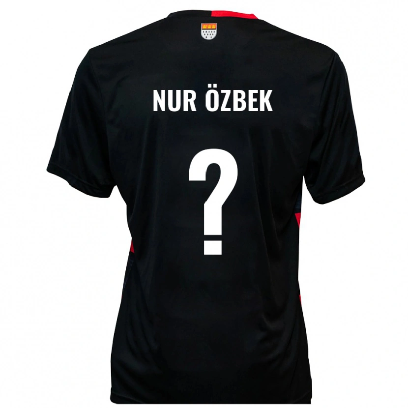 Danxen Kinder Irem Nur Özbek #0 Schwarz Rot Heimtrikot Trikot 2025/26 T-Shirt