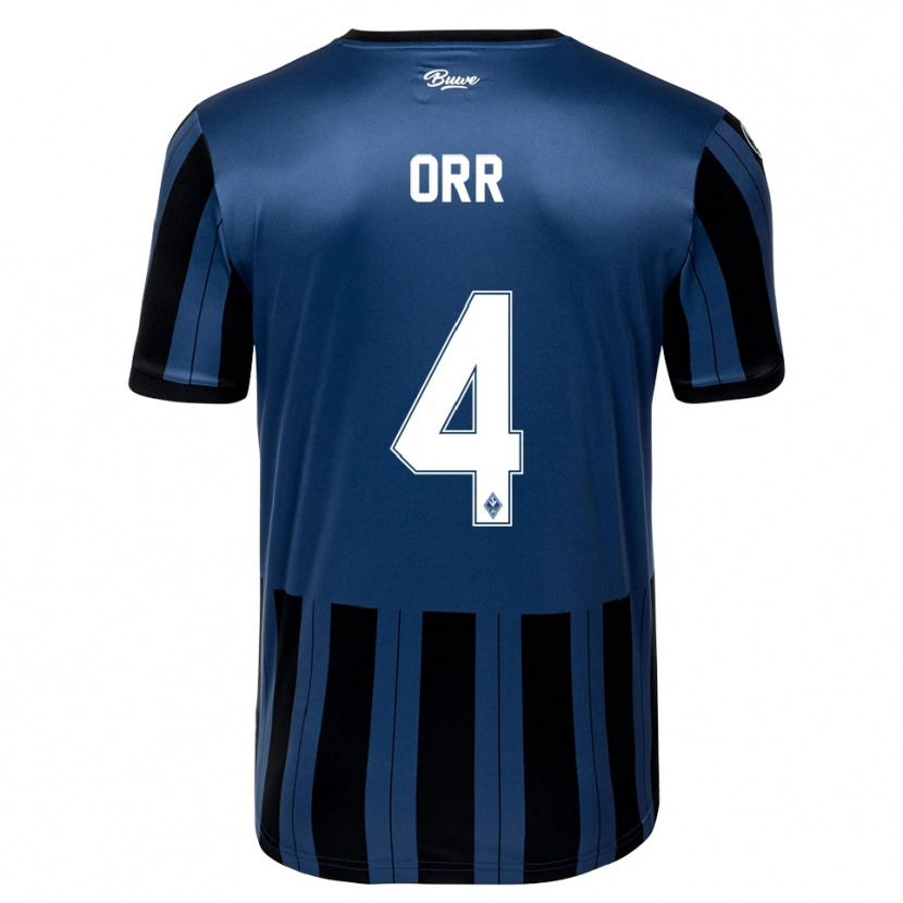 Danxen Kinder George Orr #4 Blau Grau Schwarz Heimtrikot Trikot 2025/26 T-Shirt