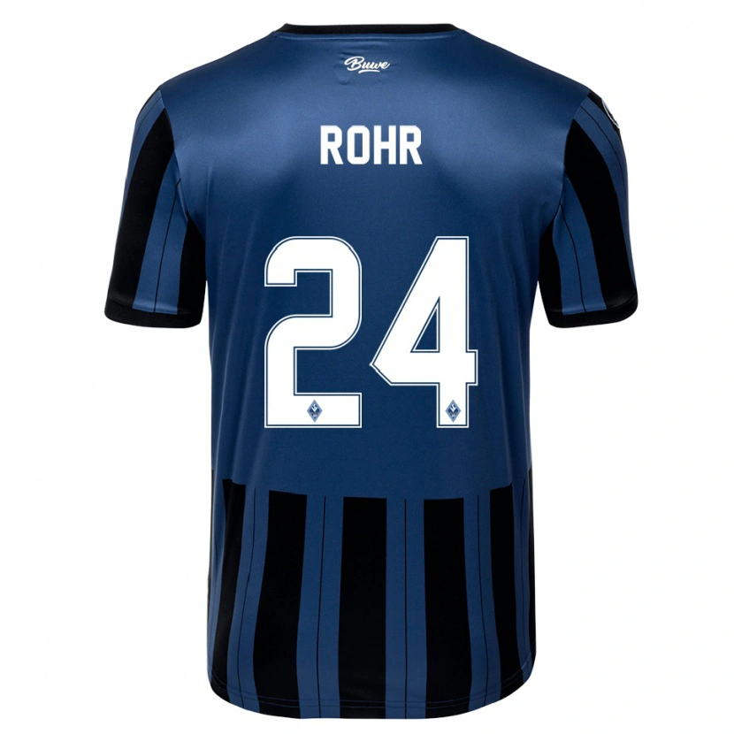Danxen Kinder Elijah Rohr #24 Blau Grau Schwarz Heimtrikot Trikot 2025/26 T-Shirt