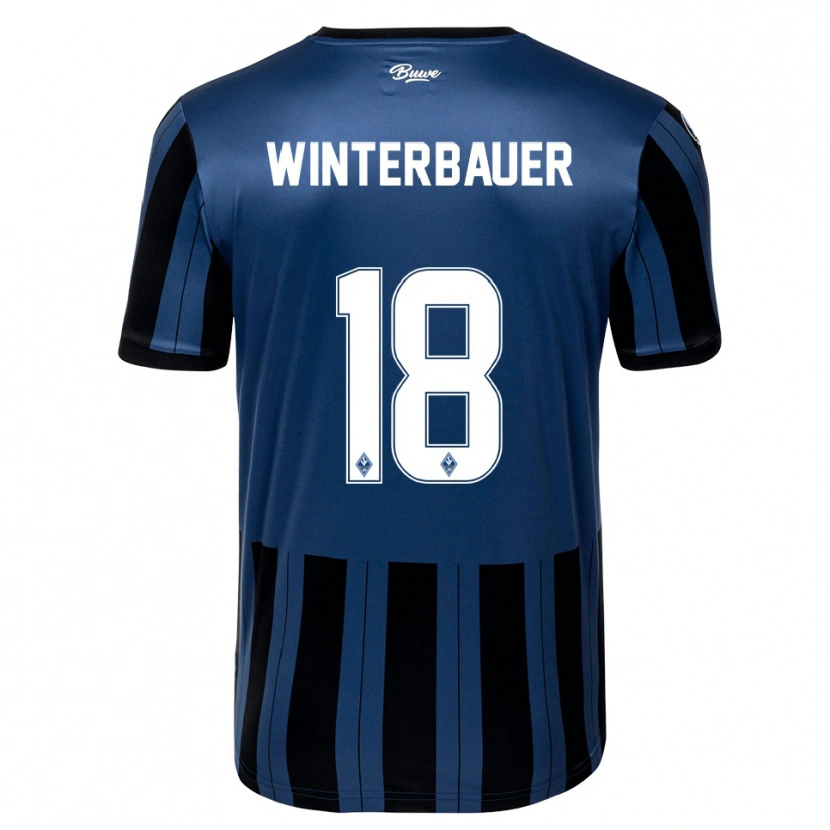Danxen Kinder Jan Winterbauer #18 Blau Grau Schwarz Heimtrikot Trikot 2025/26 T-Shirt