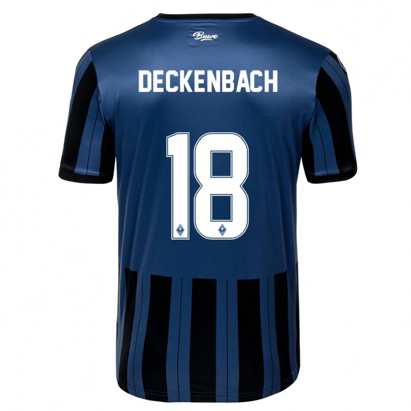 Danxen Kinder Elias Deckenbach #18 Blau Grau Schwarz Heimtrikot Trikot 2025/26 T-Shirt