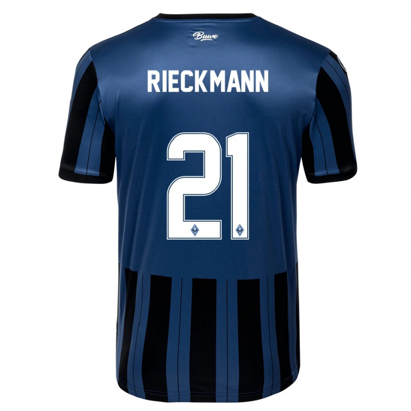 Danxen Kinder Julian Rieckmann #21 Blau Grau Schwarz Heimtrikot Trikot 2025/26 T-Shirt