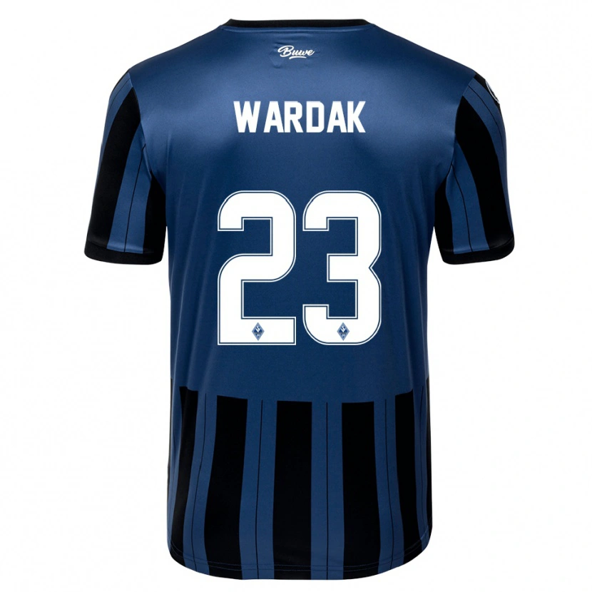 Danxen Kinder Yusuf Wardak #23 Blau Grau Schwarz Heimtrikot Trikot 2025/26 T-Shirt