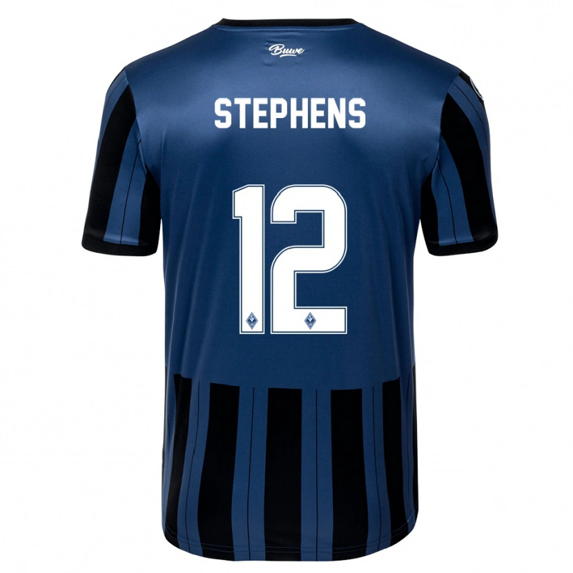Danxen Kinder Kaden Stephens #12 Blau Grau Schwarz Heimtrikot Trikot 2025/26 T-Shirt
