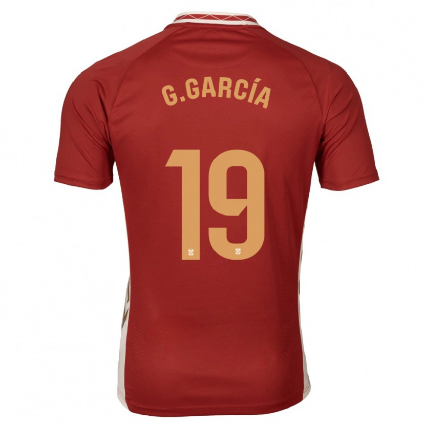 Danxen Kinder Giovani García #19 Burgunder Gold Auswärtstrikot Trikot 2025/26 T-Shirt