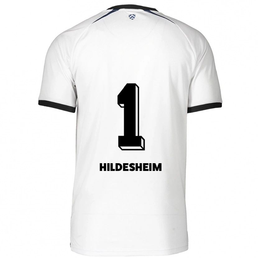 Danxen Kinder Philip Hildesheim #1 Weiß Schwarz Auswärtstrikot Trikot 2025/26 T-Shirt