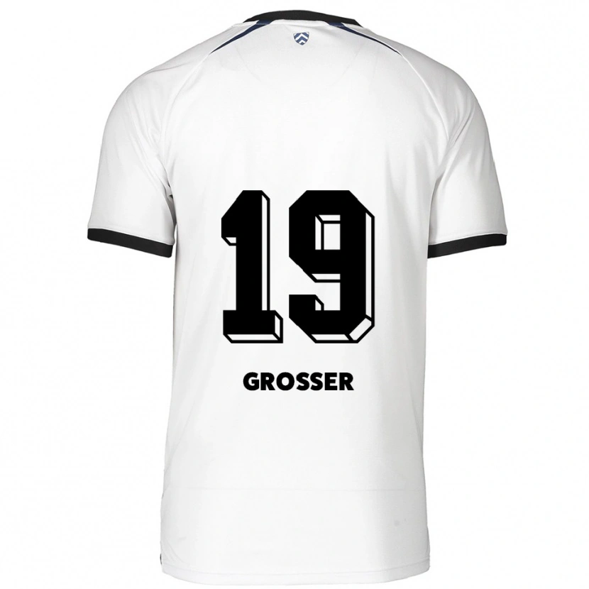 Danxen Kinder Maximilian Großer #19 Weiß Schwarz Auswärtstrikot Trikot 2025/26 T-Shirt