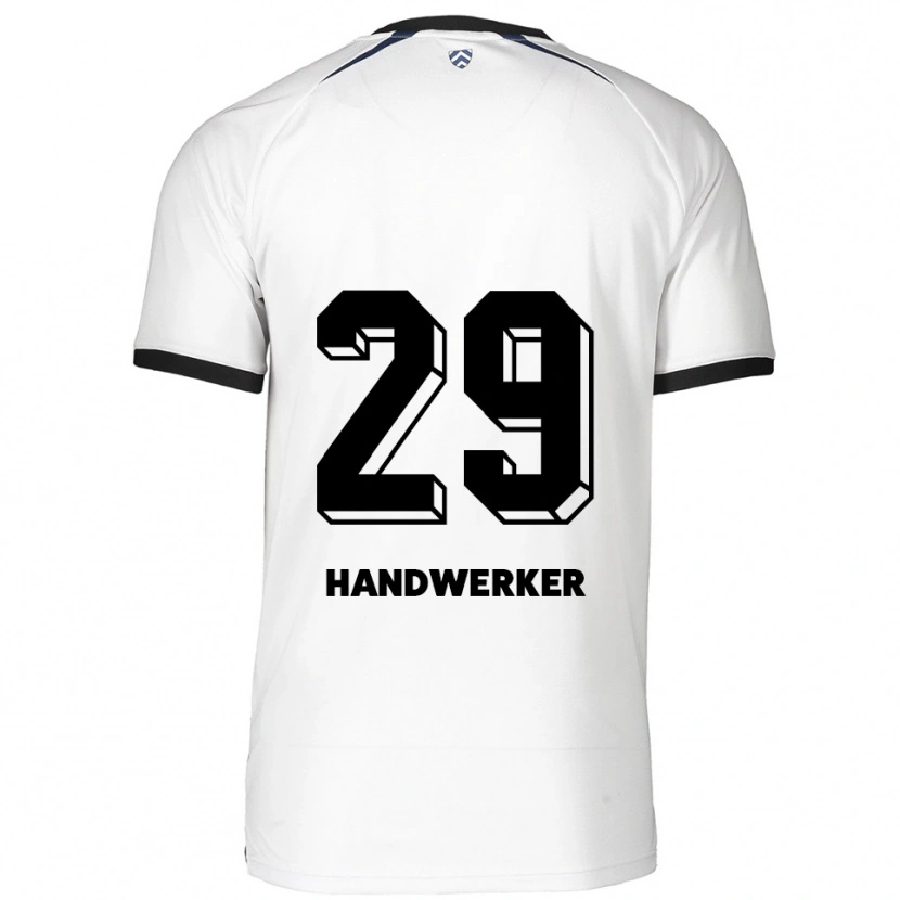 Danxen Kinder Tim Handwerker #29 Weiß Schwarz Auswärtstrikot Trikot 2025/26 T-Shirt