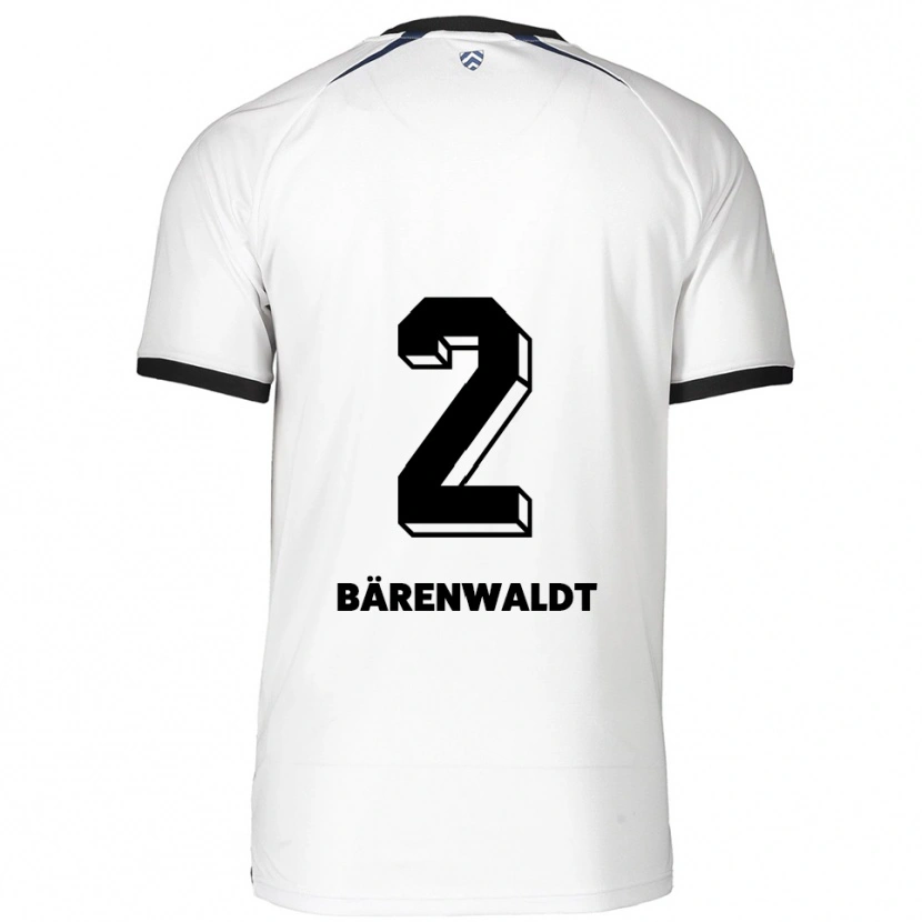 Danxen Kinder Tim Bärenwaldt #2 Weiß Schwarz Auswärtstrikot Trikot 2025/26 T-Shirt