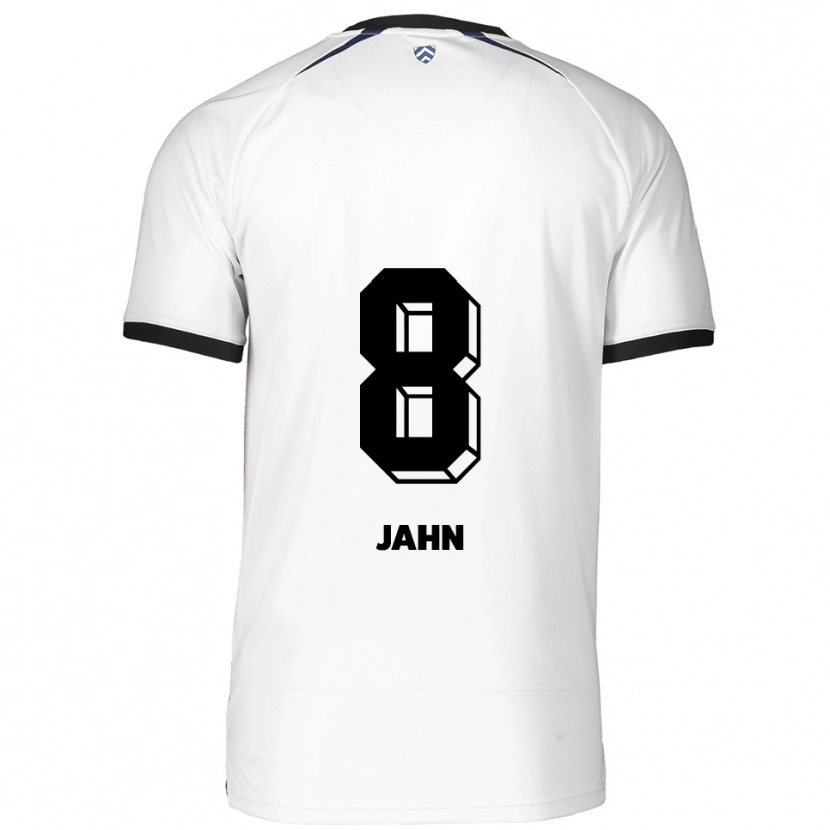 Danxen Kinder Pamela Jahn #8 Weiß Schwarz Auswärtstrikot Trikot 2025/26 T-Shirt