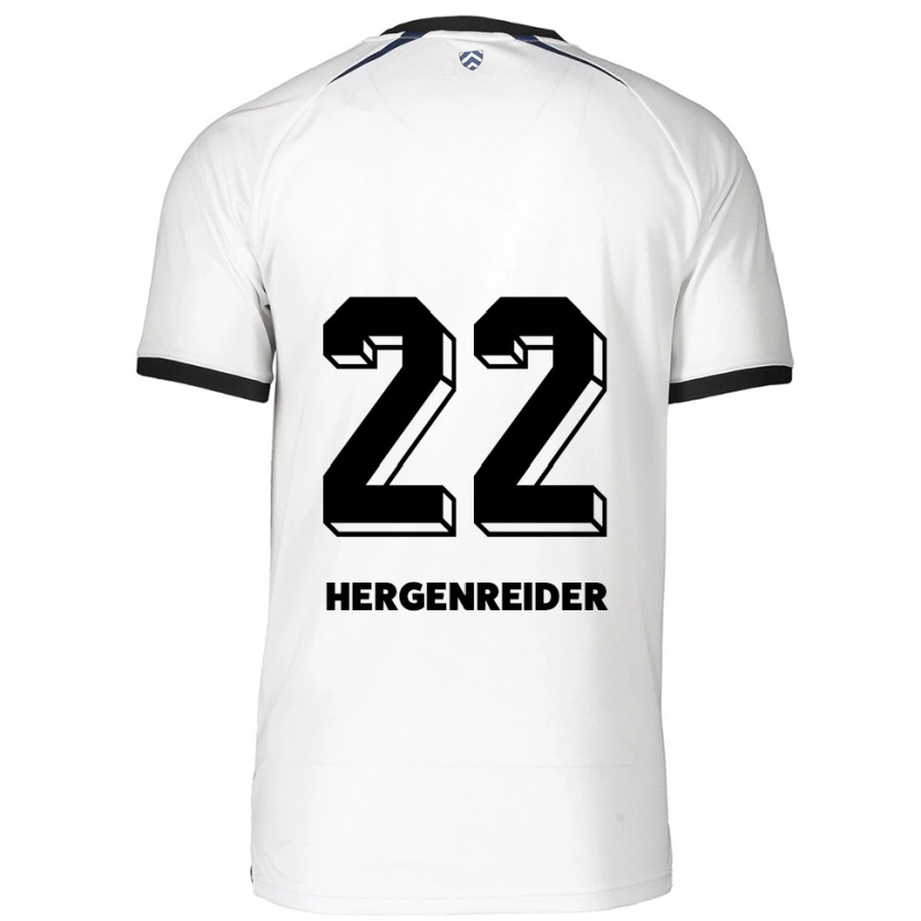 Danxen Kinder Lennart Hergenreider #22 Weiß Schwarz Auswärtstrikot Trikot 2025/26 T-Shirt