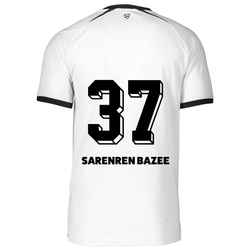 Danxen Kinder Noah Sarenren Bazee #37 Weiß Schwarz Auswärtstrikot Trikot 2025/26 T-Shirt