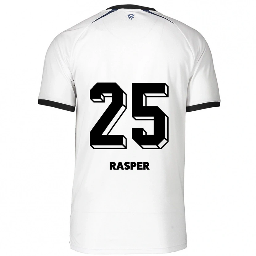 Danxen Kinder Christopher Rasper #25 Weiß Schwarz Auswärtstrikot Trikot 2025/26 T-Shirt