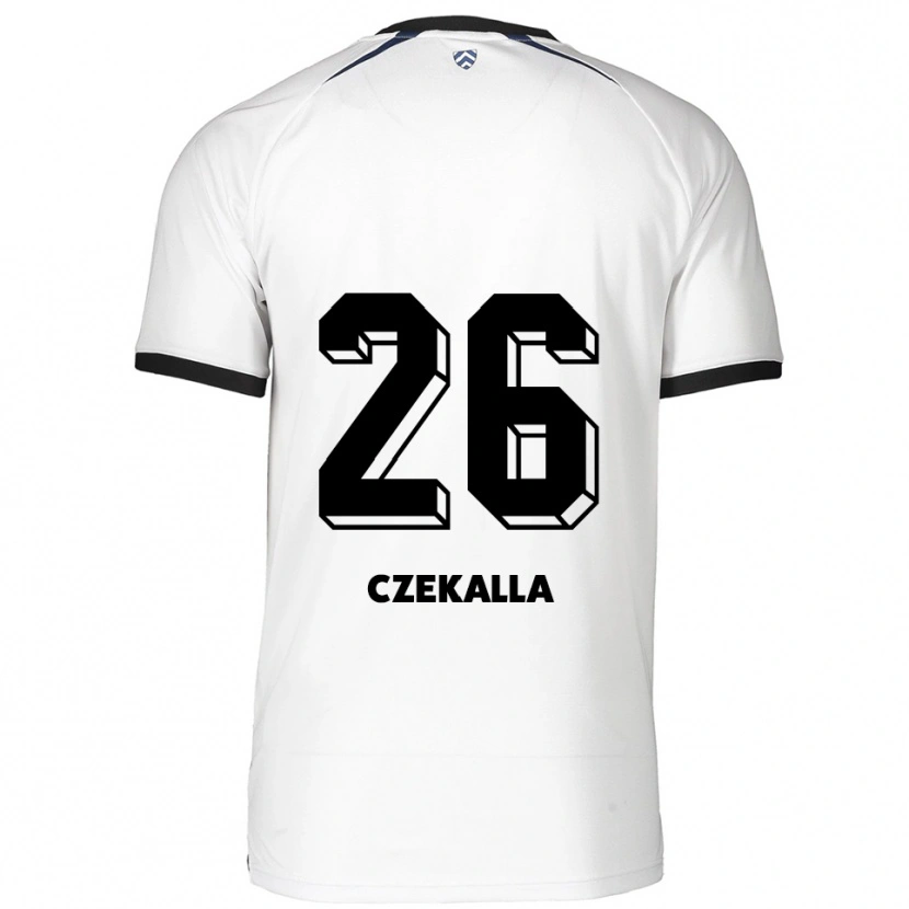 Danxen Kinder Anna Czekalla #26 Weiß Schwarz Auswärtstrikot Trikot 2025/26 T-Shirt