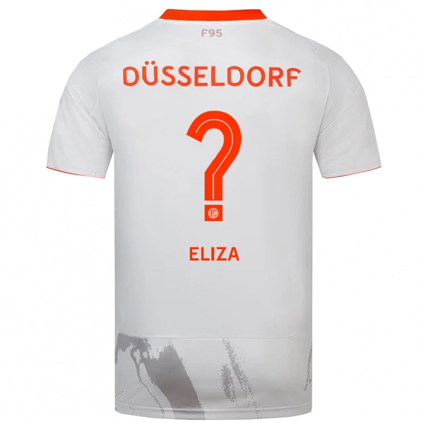 Danxen Kinder Eliza Bivolaku #0 Weiß Orange Auswärtstrikot Trikot 2025/26 T-Shirt