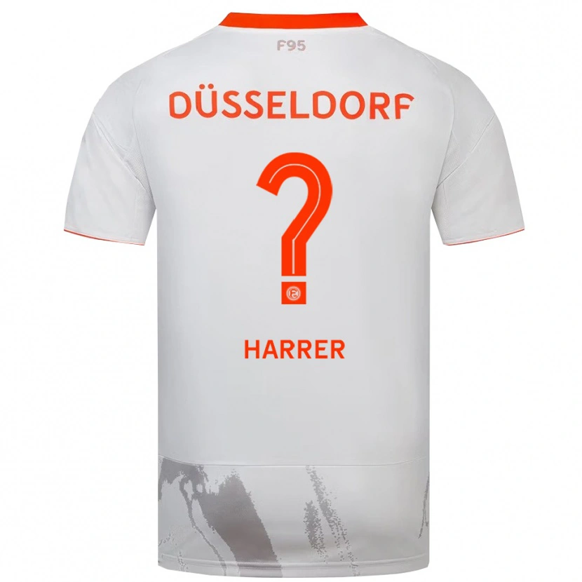Danxen Kinder Celine Harrer #0 Weiß Orange Auswärtstrikot Trikot 2025/26 T-Shirt