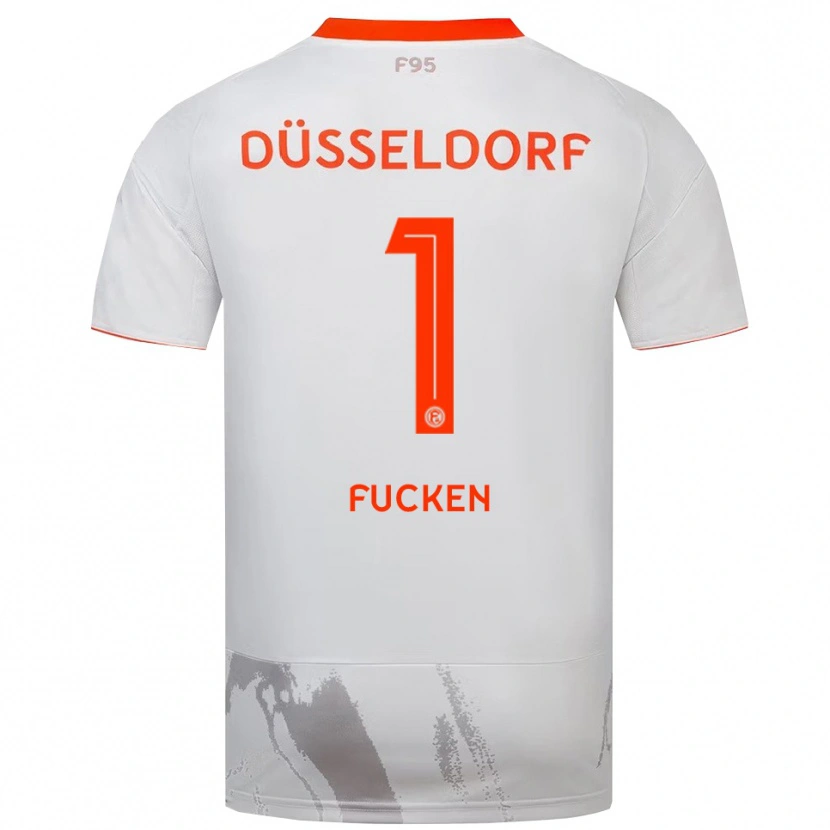 Danxen Kinder Kilian Fucken #1 Weiß Orange Auswärtstrikot Trikot 2025/26 T-Shirt