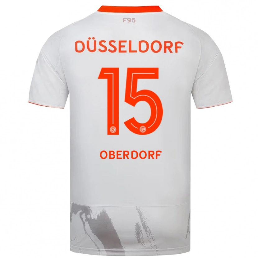 Danxen Kinder Tim Oberdorf #15 Weiß Orange Auswärtstrikot Trikot 2025/26 T-Shirt