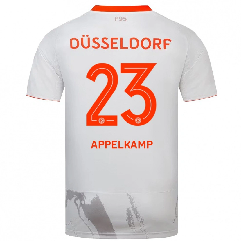 Danxen Kinder Shinta Appelkamp #23 Weiß Orange Auswärtstrikot Trikot 2025/26 T-Shirt