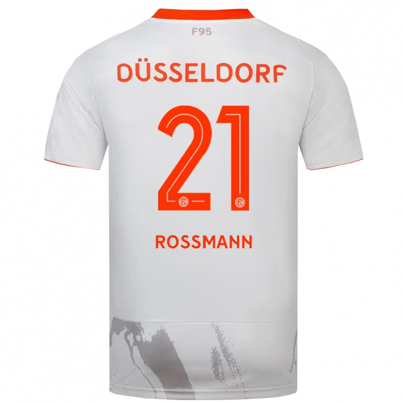 Danxen Kinder Tim Rossmann #21 Weiß Orange Auswärtstrikot Trikot 2025/26 T-Shirt