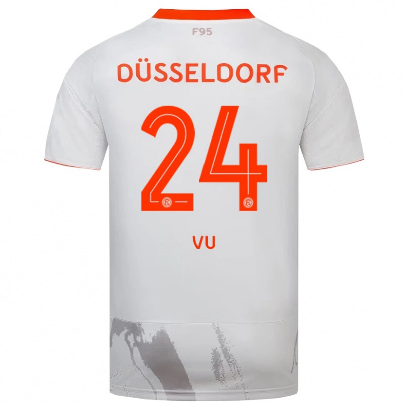 Danxen Kinder Simon Vu #24 Weiß Orange Auswärtstrikot Trikot 2025/26 T-Shirt