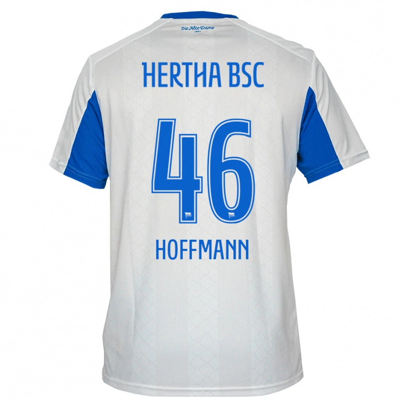 Danxen Kinder Tim Hoffmann #46 Weiß Blau Auswärtstrikot Trikot 2025/26 T-Shirt
