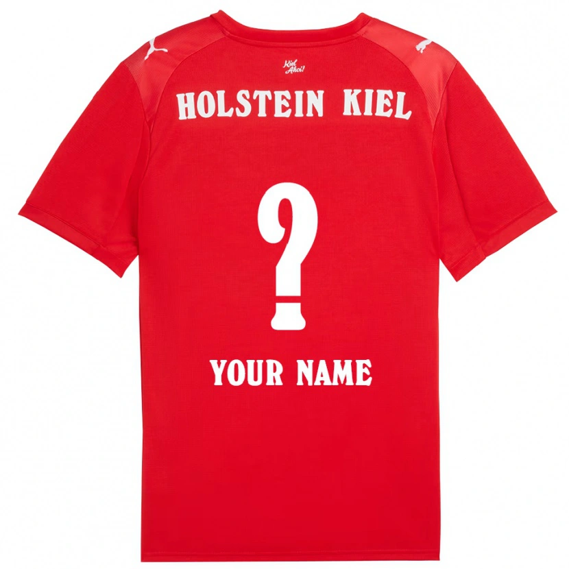 Danxen Kinder Ihren Namen #0 Rot Blau Auswärtstrikot Trikot 2025/26 T-Shirt