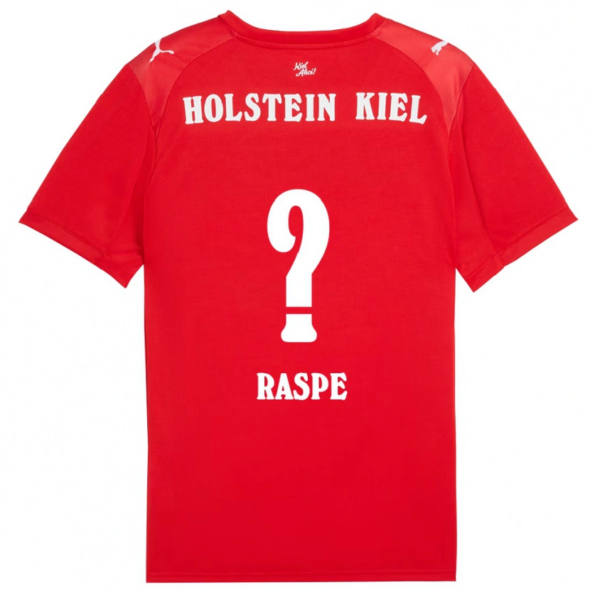 Danxen Kinder Maximilian Raspe #0 Rot Blau Auswärtstrikot Trikot 2025/26 T-Shirt