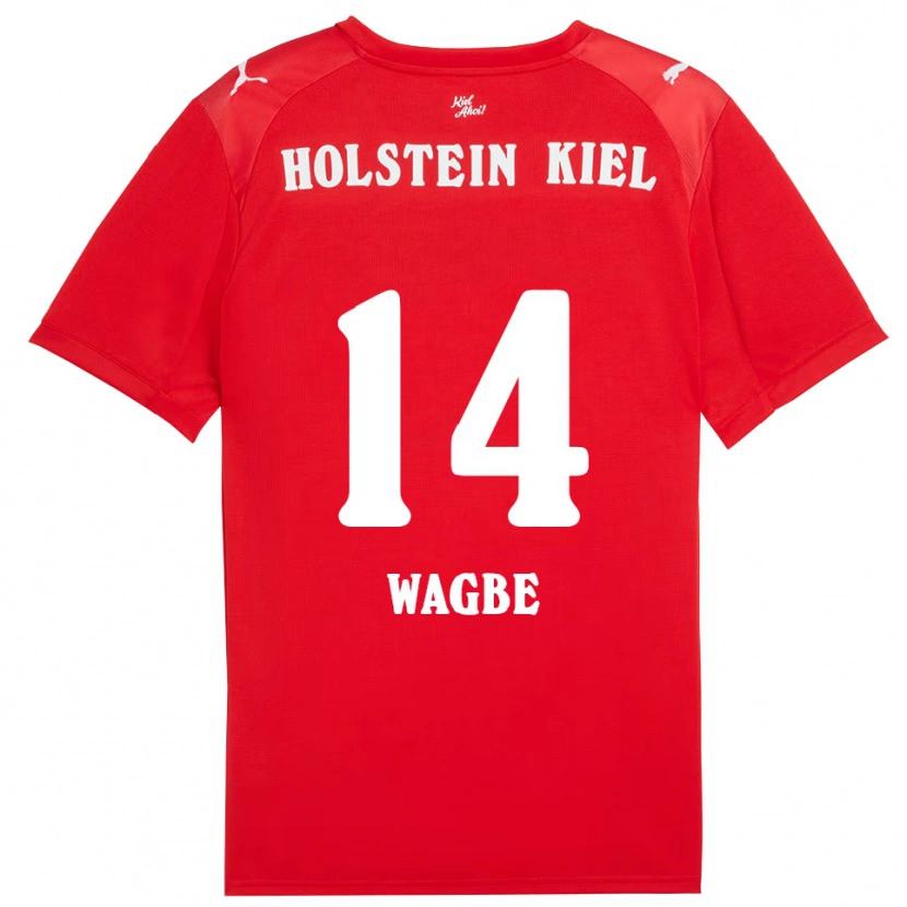Danxen Kinder Aurel Wagbe #14 Rot Blau Auswärtstrikot Trikot 2025/26 T-Shirt