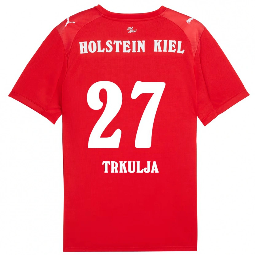 Danxen Kinder Mihailo Trkulja #27 Rot Blau Auswärtstrikot Trikot 2025/26 T-Shirt