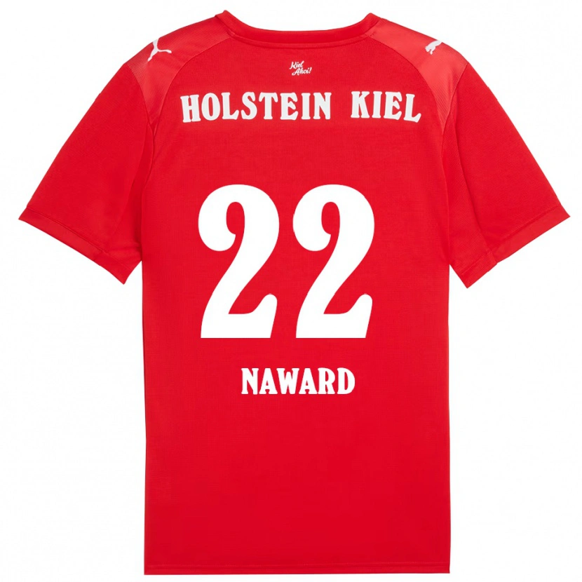 Danxen Kinder Lela Naward #22 Rot Blau Auswärtstrikot Trikot 2025/26 T-Shirt