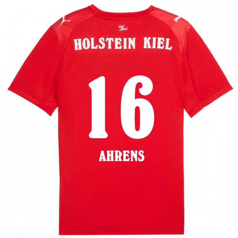 Danxen Kinder Jonas Ahrens #16 Rot Blau Auswärtstrikot Trikot 2025/26 T-Shirt